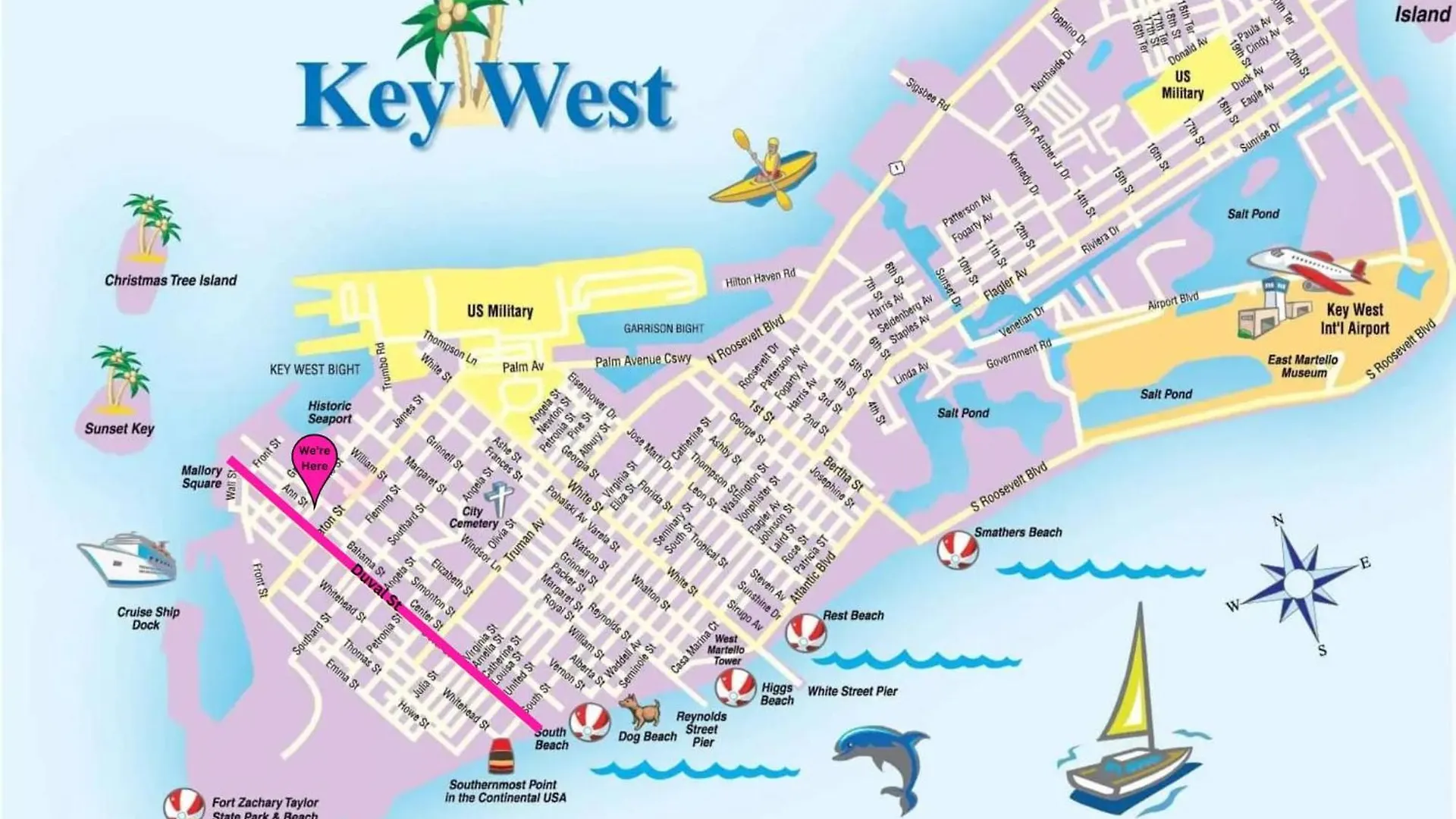 New Rose Petal Petite Suite - Pool & Parking Key West Apartment